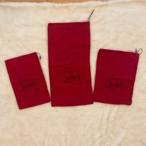 Authentic Louboutin dust bags bundle of 3